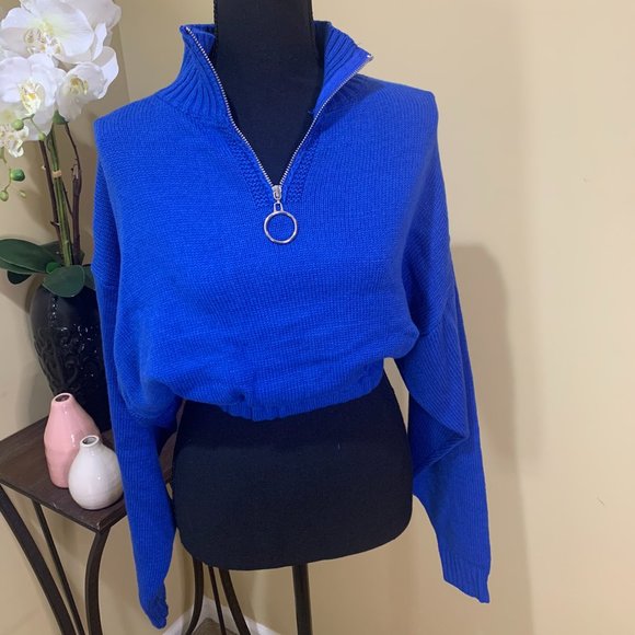 Royal Blue Knitted Short Set - Picture 1 of 2